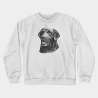 Labrador retriever - bw Crewneck Sweatshirt